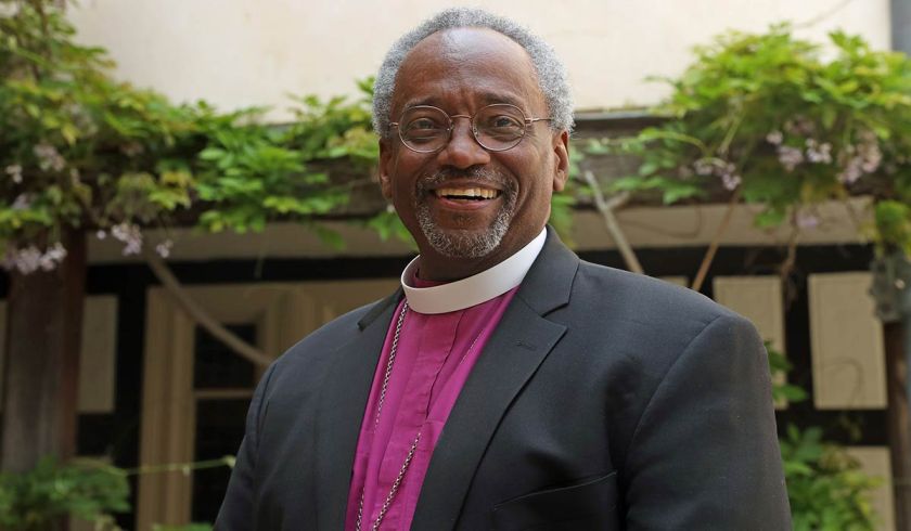 Bishop Michael Curry from the U.S. poses for a portrait at St George's Chapel in Windsor castle ahead of the wedding of Prince Harry and Meghan Markle in Windso